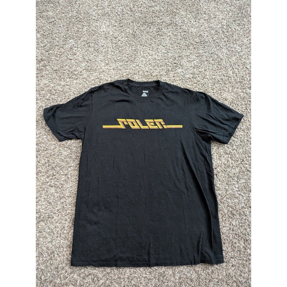 Poler‎ Camp Vibes Retro Logo T Shirt Black Medium Skater PNW